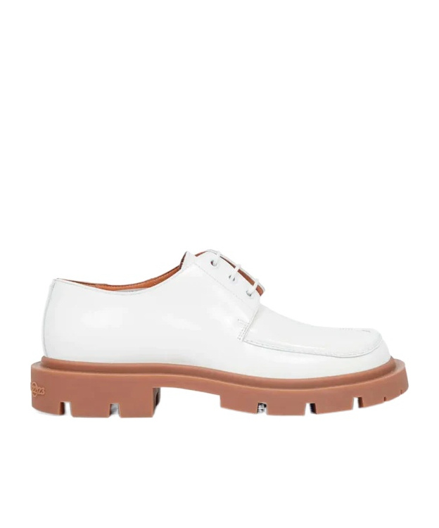 Maison Margiela Ivy Leather Loafers In White