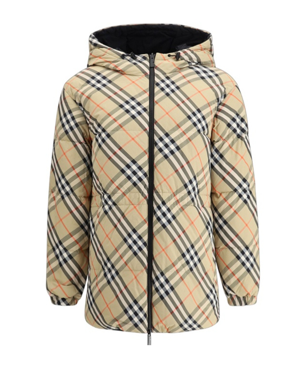 Burberry Double-face Quilted Down Jacket In Nude