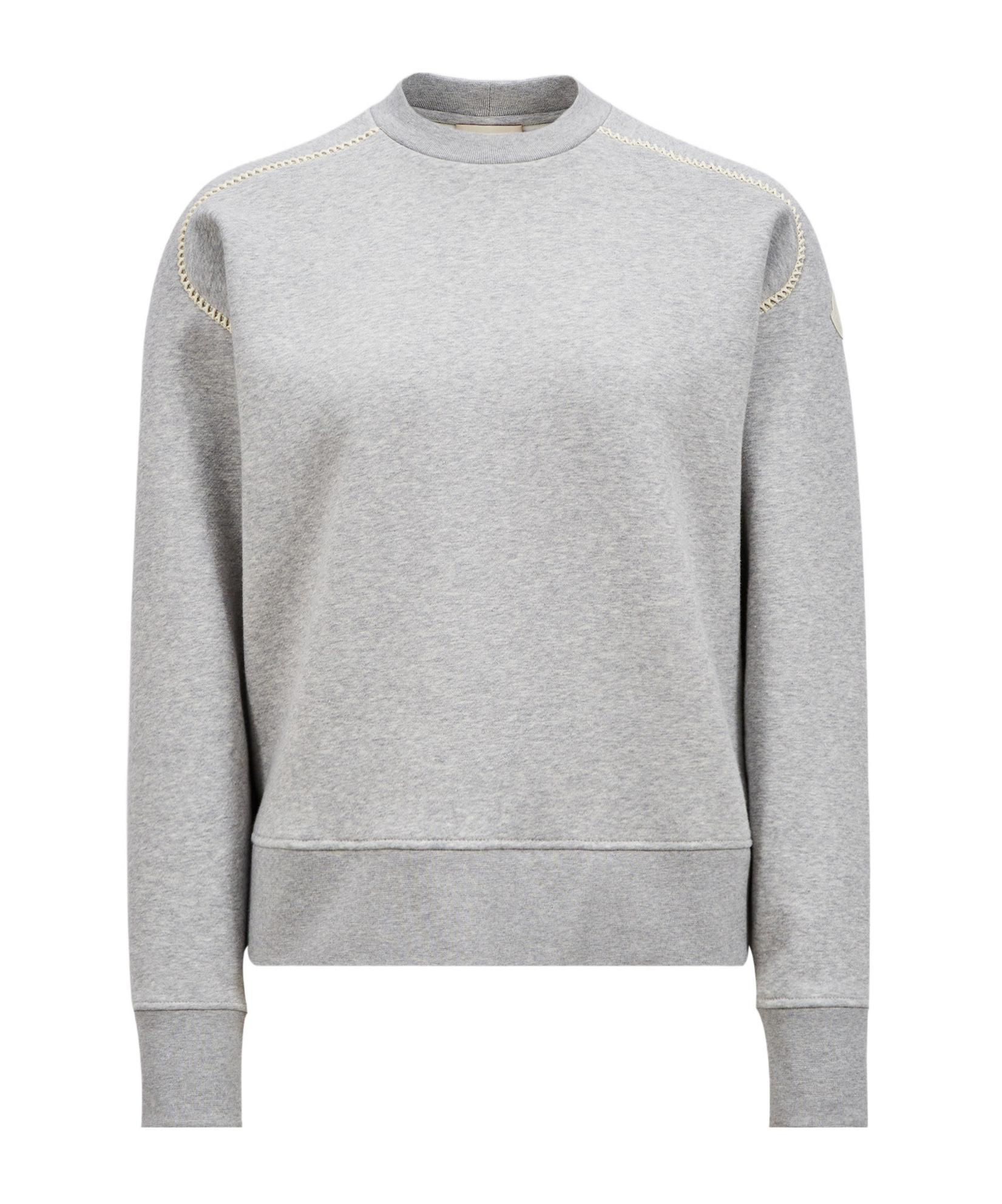 Moncler M�lange-effect Sweatshirt In Gray