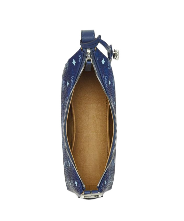 Mcm 'aren Hobo' Small Shoulder Bag In Blue