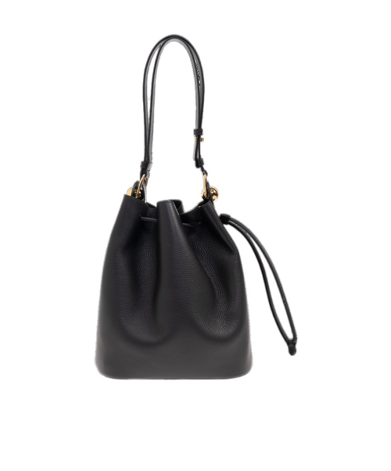 Furla Sfera Small Bucket Bag And Shoulder Bag In Black