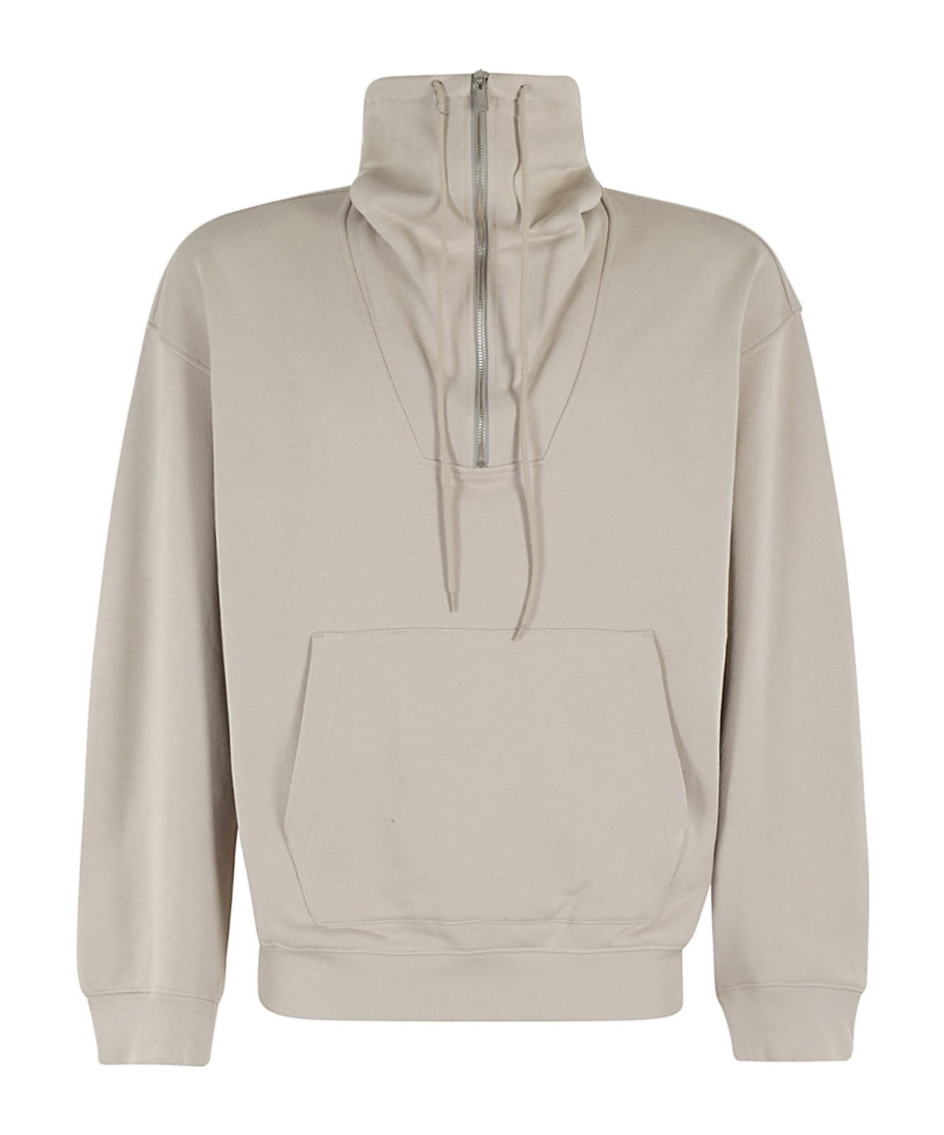 Helmut Lang Funnel-neck Sweatshirt In Nude