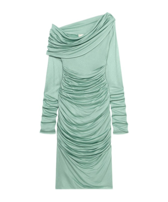Blumarine Draped Midi Dress