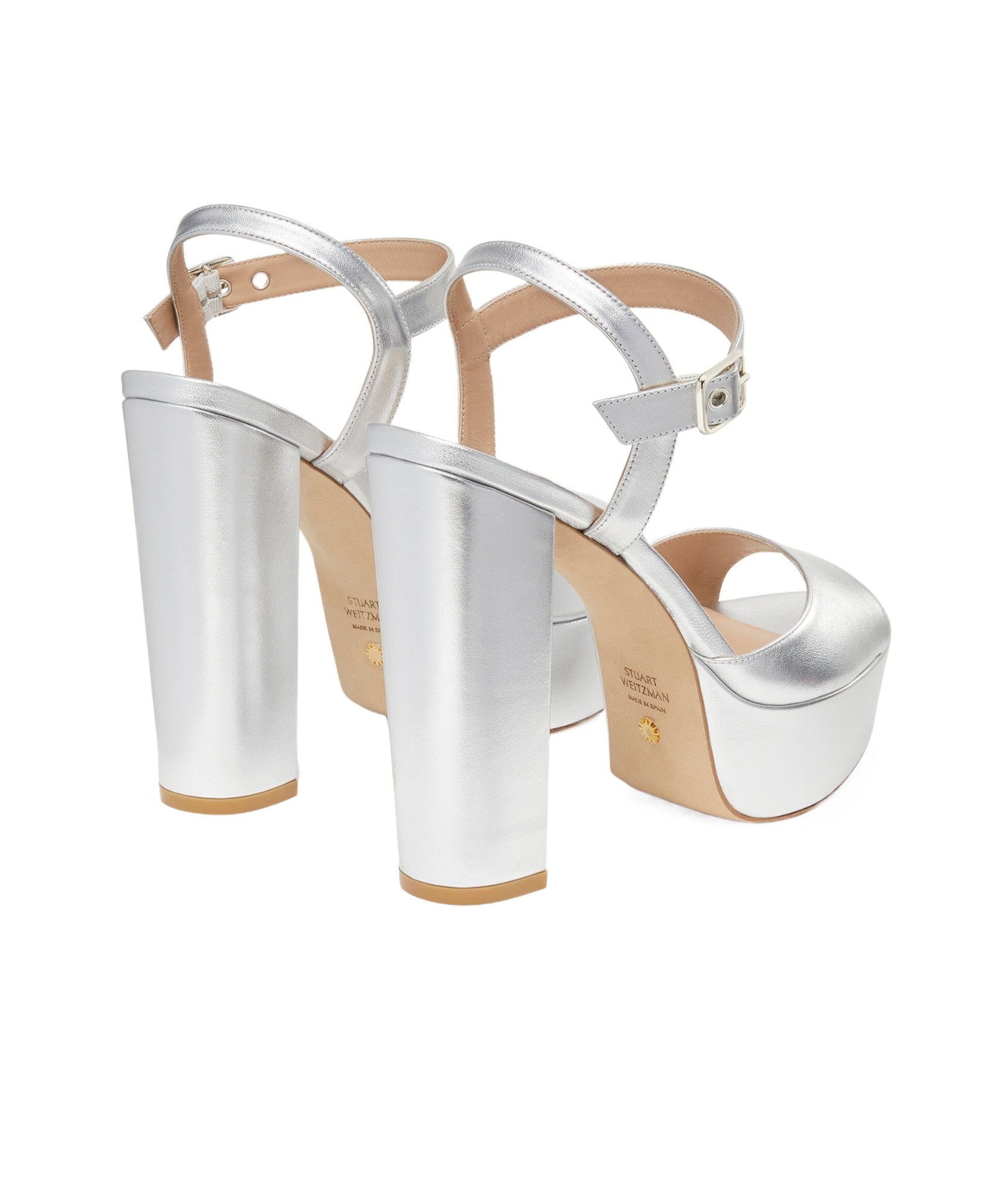Stuart Weitzman Ryder 95 Platform Sandal In White