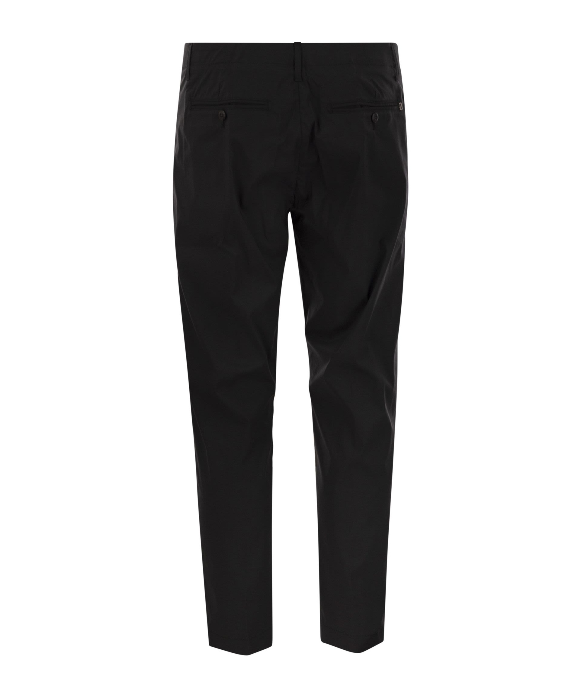 Dondup Belt Loop Casual Pants In Black