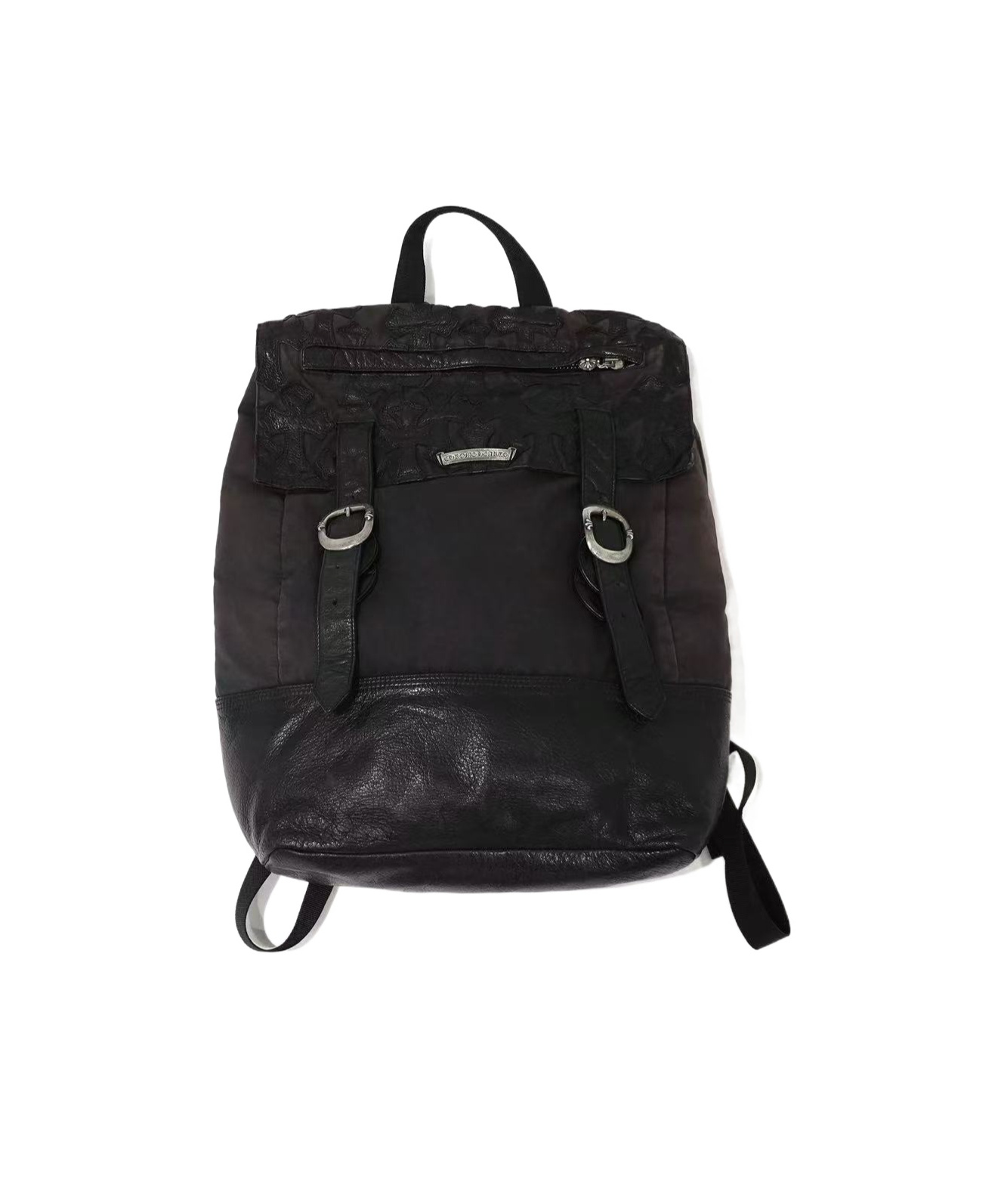 Chrome Hearts Buckle Backpack In Black