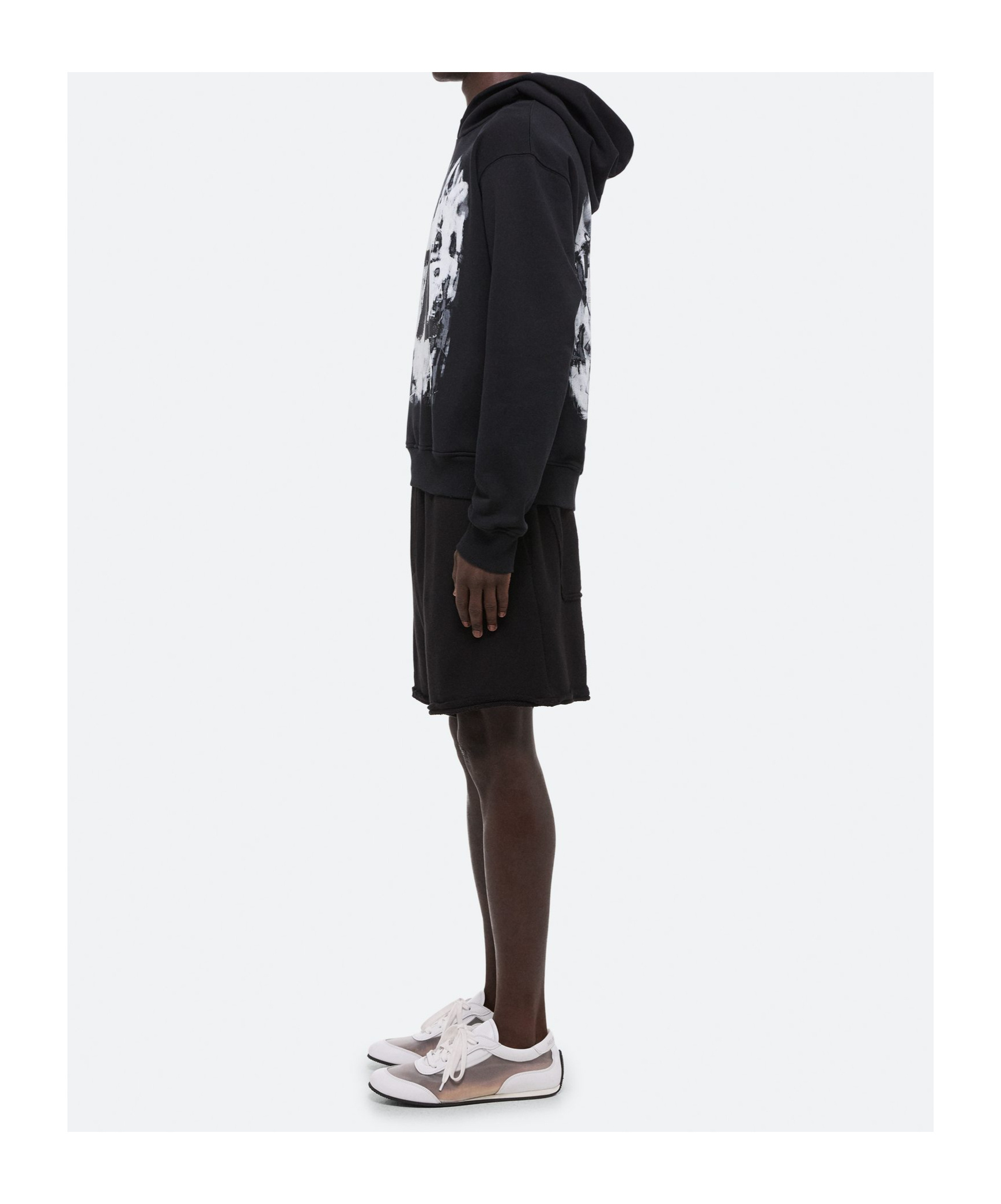 Helmut Lang Black Scribble Hoodie