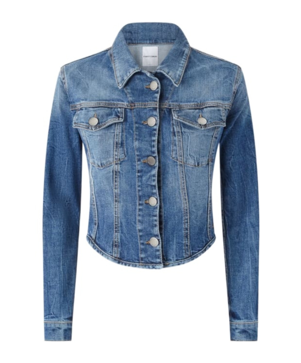 Pinko Indigo Denim Bustier Jacket In Indigo