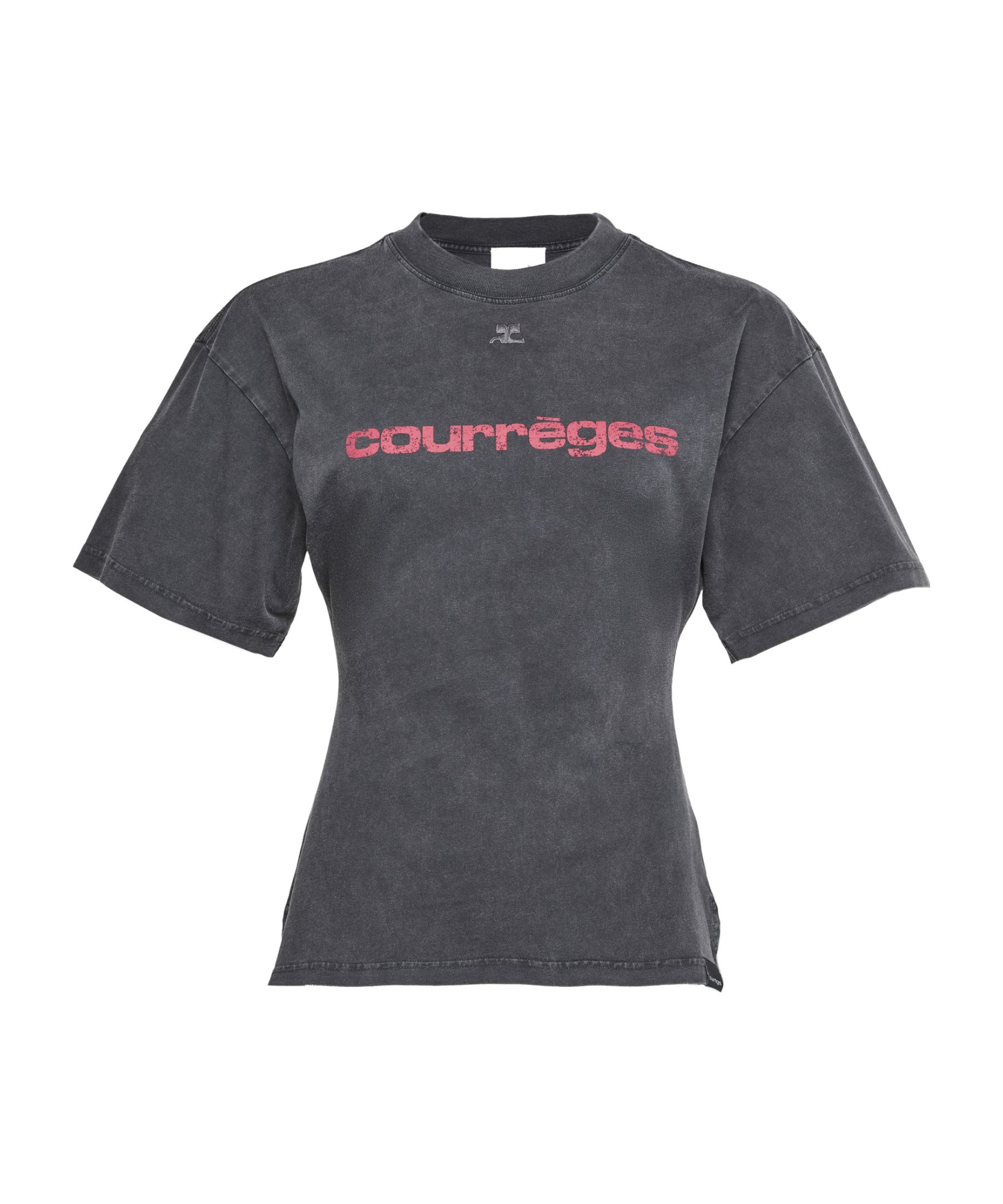 Courrèges Courreges Women Courreges Belted Printed Stone T-shirt In Black