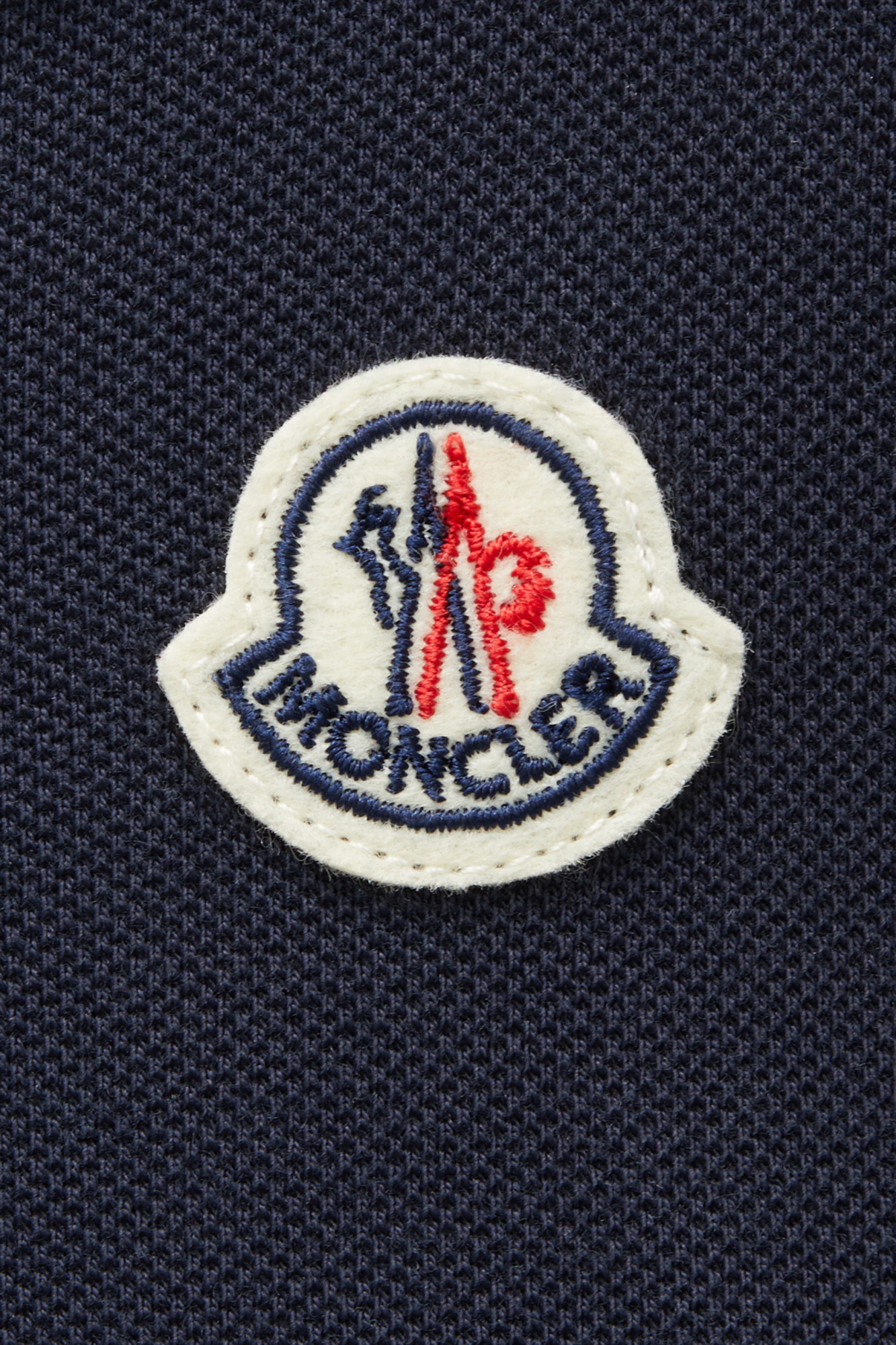 Moncler Logo Short-sleeved Jumpsuit In Midnight Blue