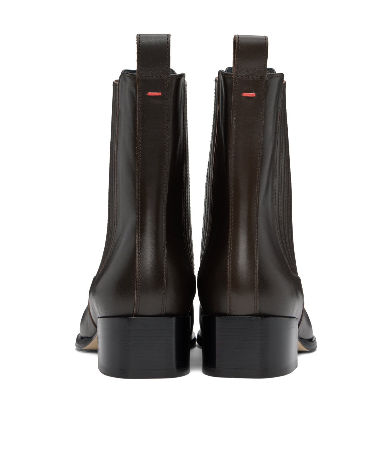 Aeyde Square-toed Short Boots In Black