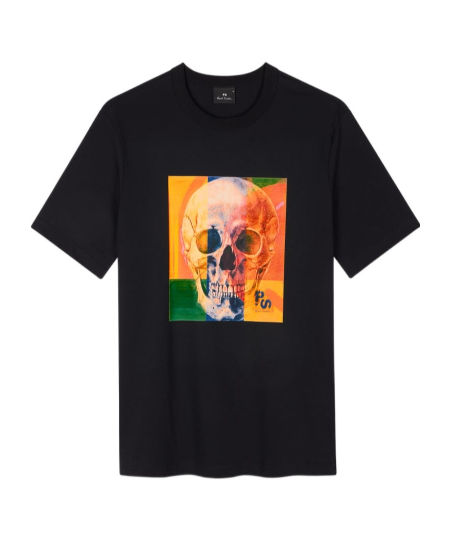 Ps By Paul Smith Ps Paul Smith "skull Square" T-shirt In Black