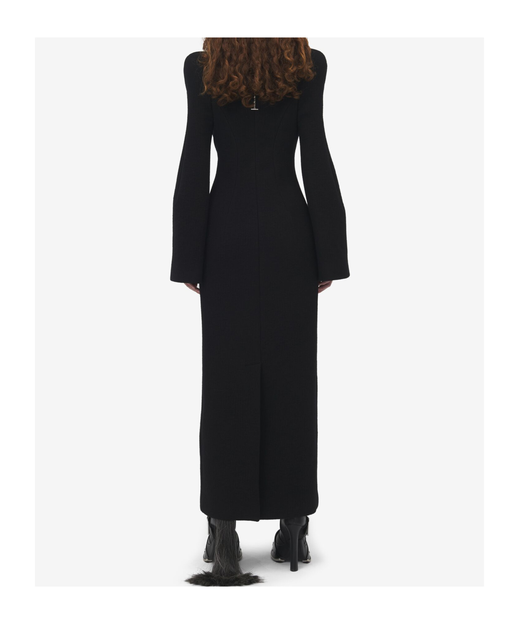 Alexander Mcqueen Single-breasted Coat In Black