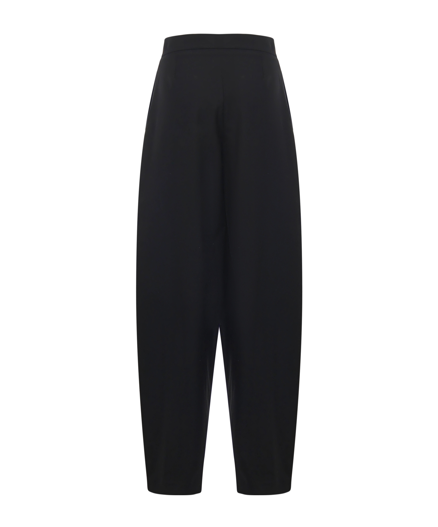 Ottod'ame Side Pocket Bloomer Casual Pants In Black