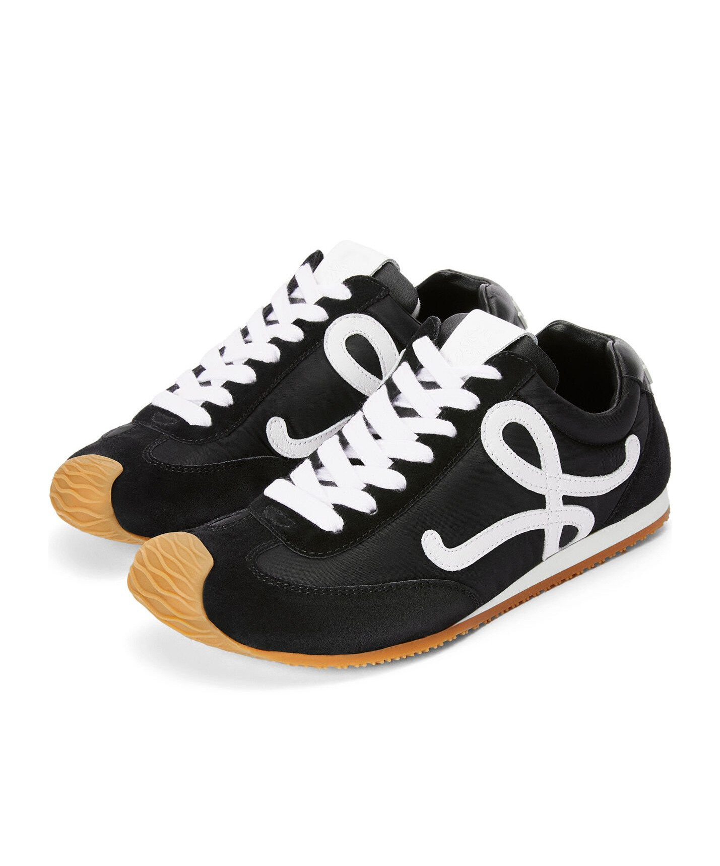 Loewe Black And White Sneaker Ballet Runner 2.0 Men In Black