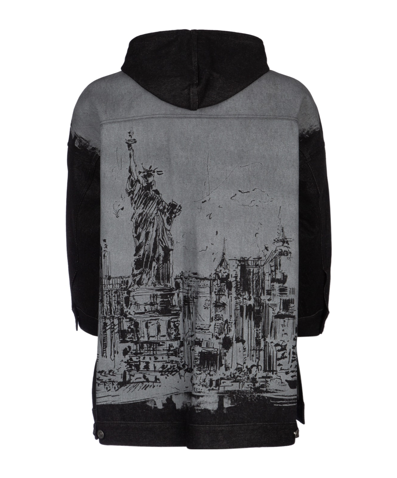 DIOR HOODED DENIM COAT