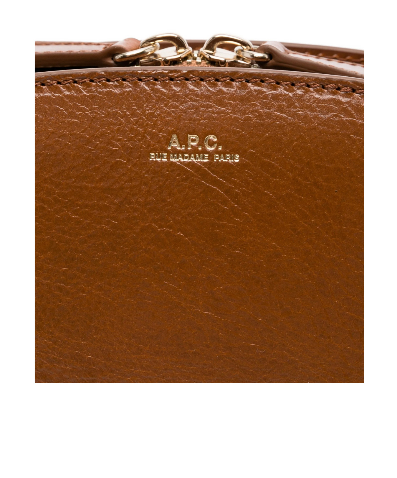 Apc A.p.c. Sac Demi Lune Shoulder In Brown