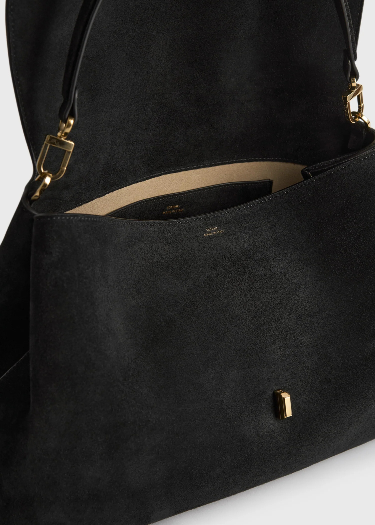 Totême T-lock Shoulder Bag In Black