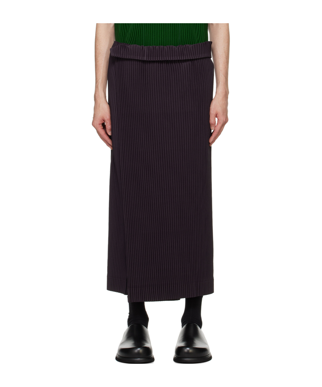 Issey Miyake Purple Rb Color Palette 1 Trousers In Black