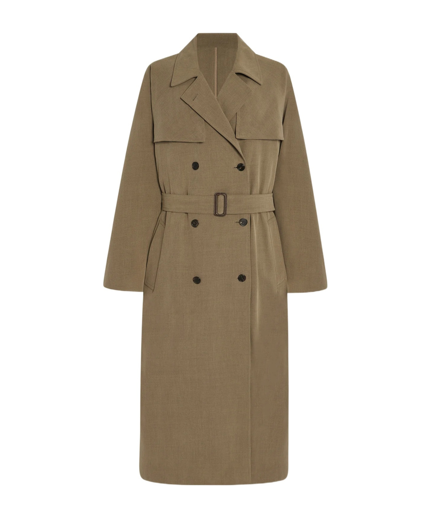The Row Rhydian Coat Beige Grey In Nude