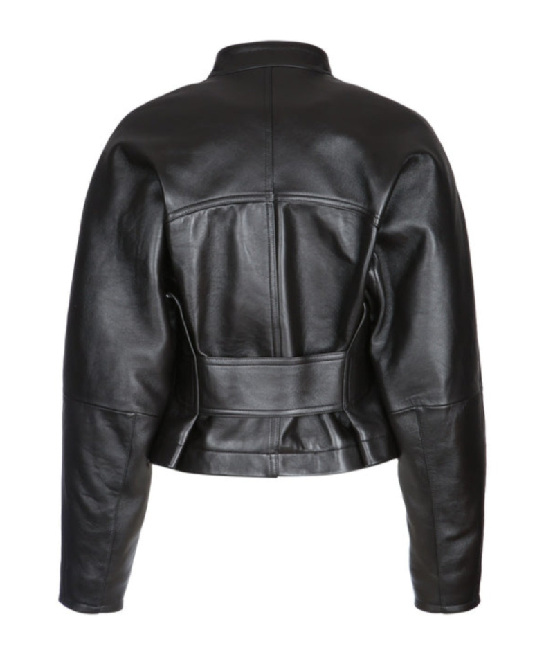 Alaïa High Collar Casual Jacket In Black
