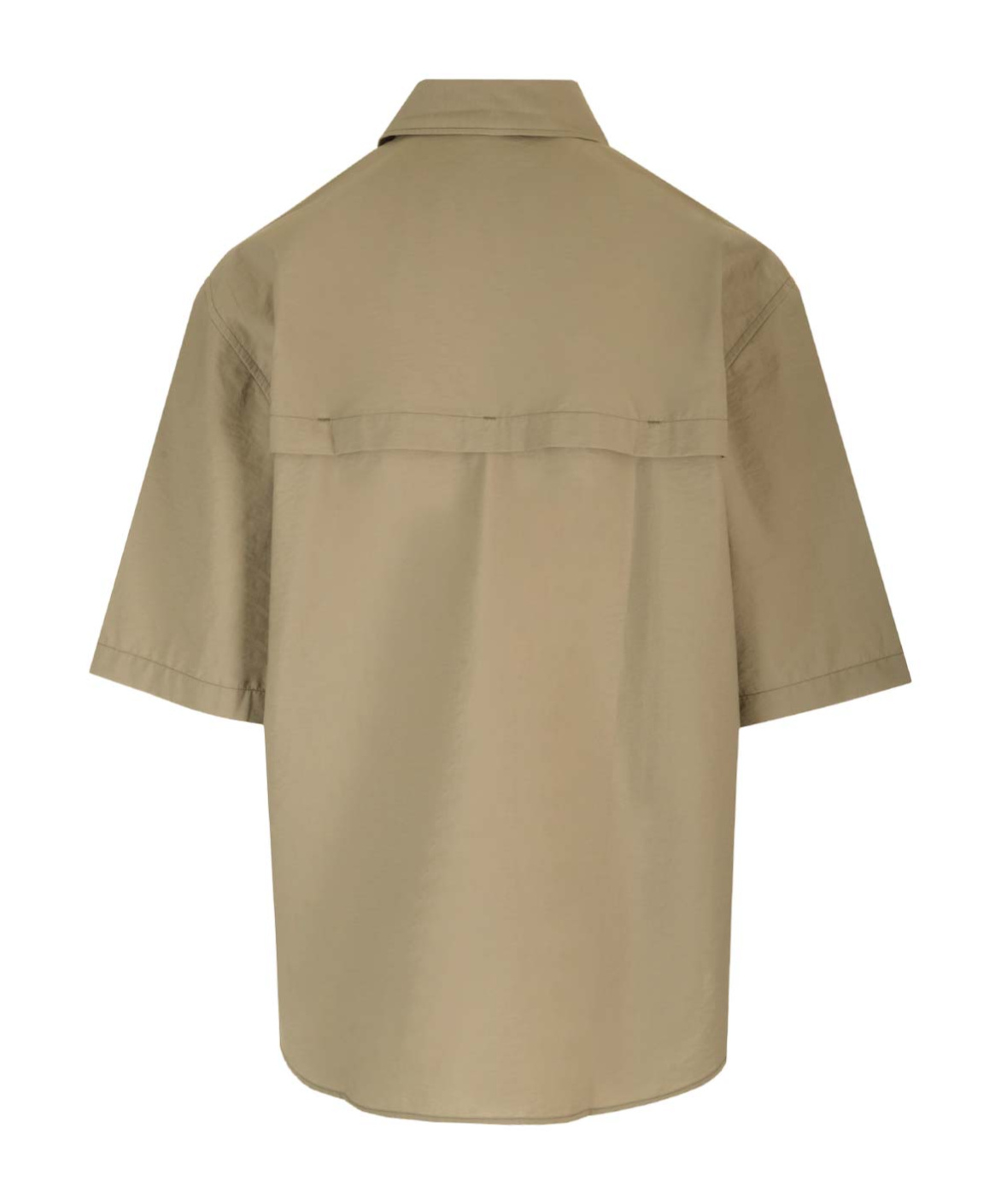 Lemaire Voile Shortsleeved Shirt In Nude