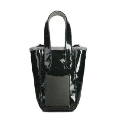 Jw Anderson J. W. Anderson Belt Anchor Logo Mini Tote Bag In Black