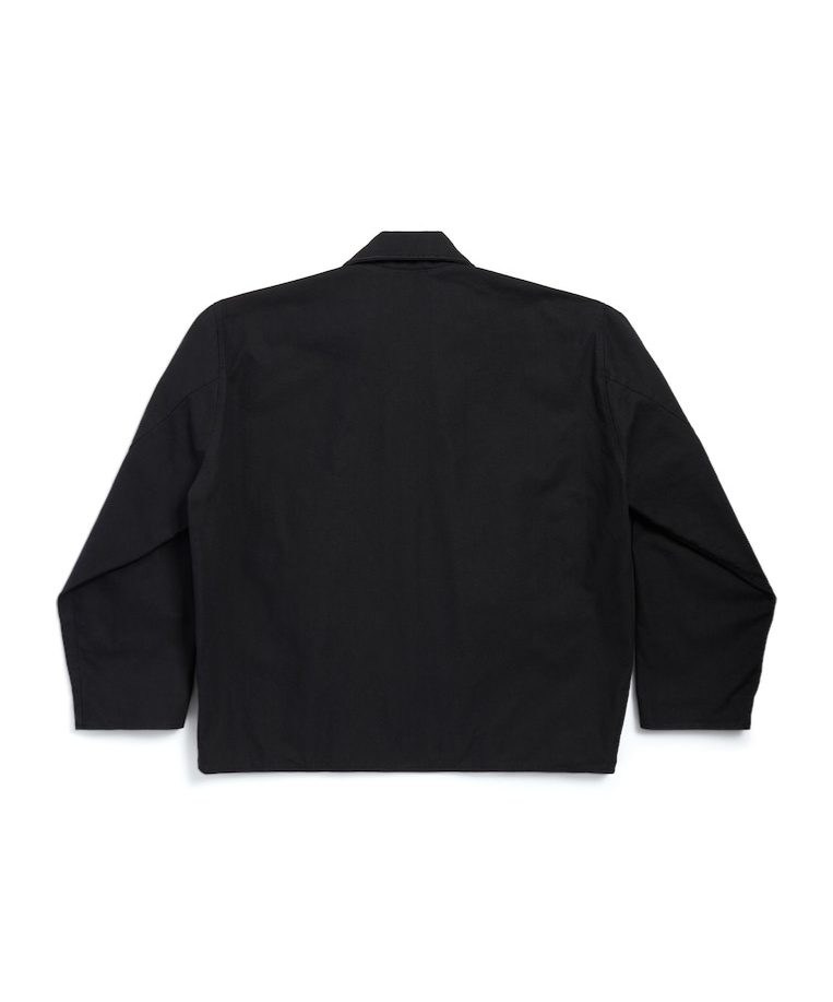 BALENCIAGA MEN'S ZIP-UP JACKET IN BLACK