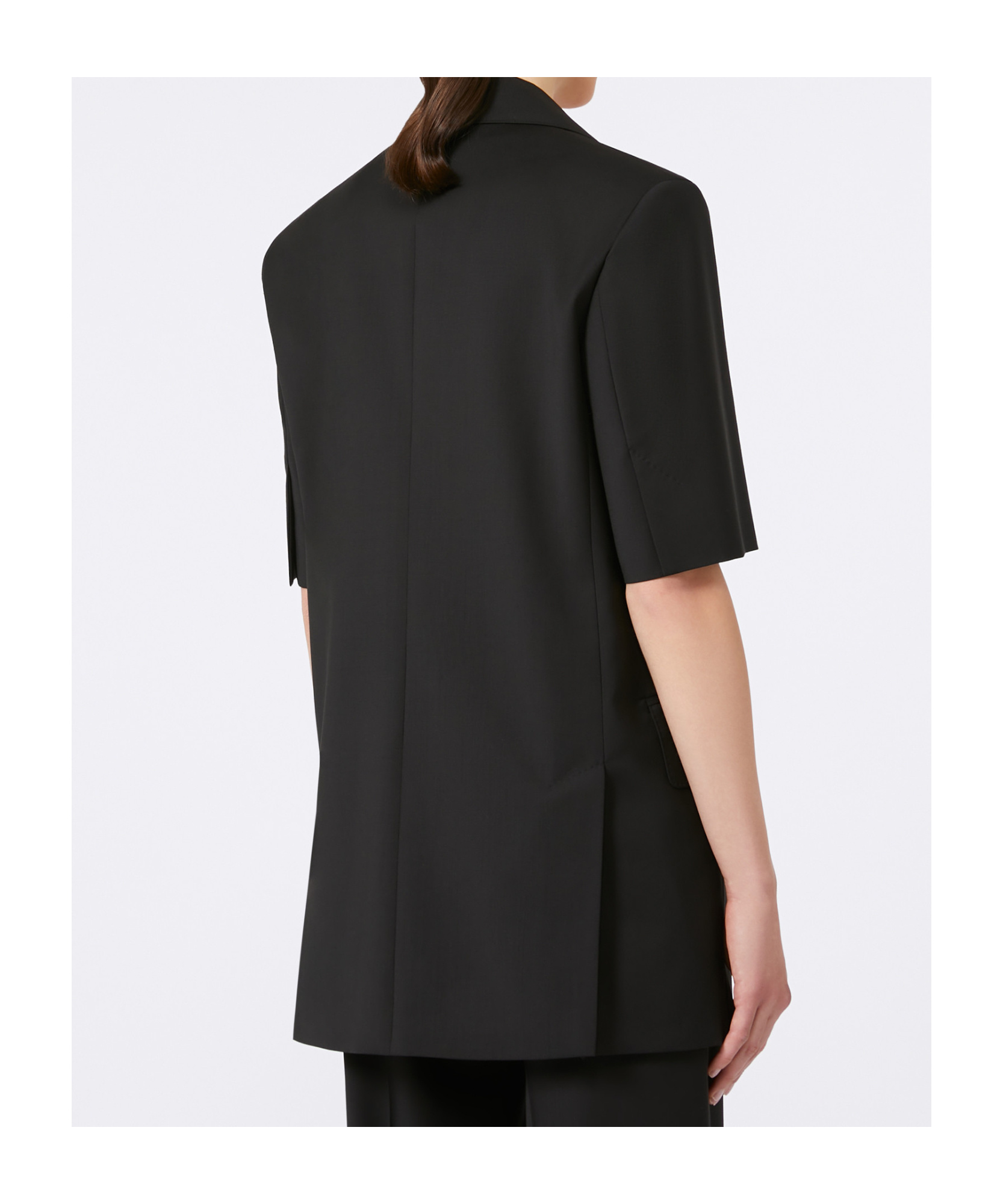 Max Mara Otuso Pure Wool Jacket In Black