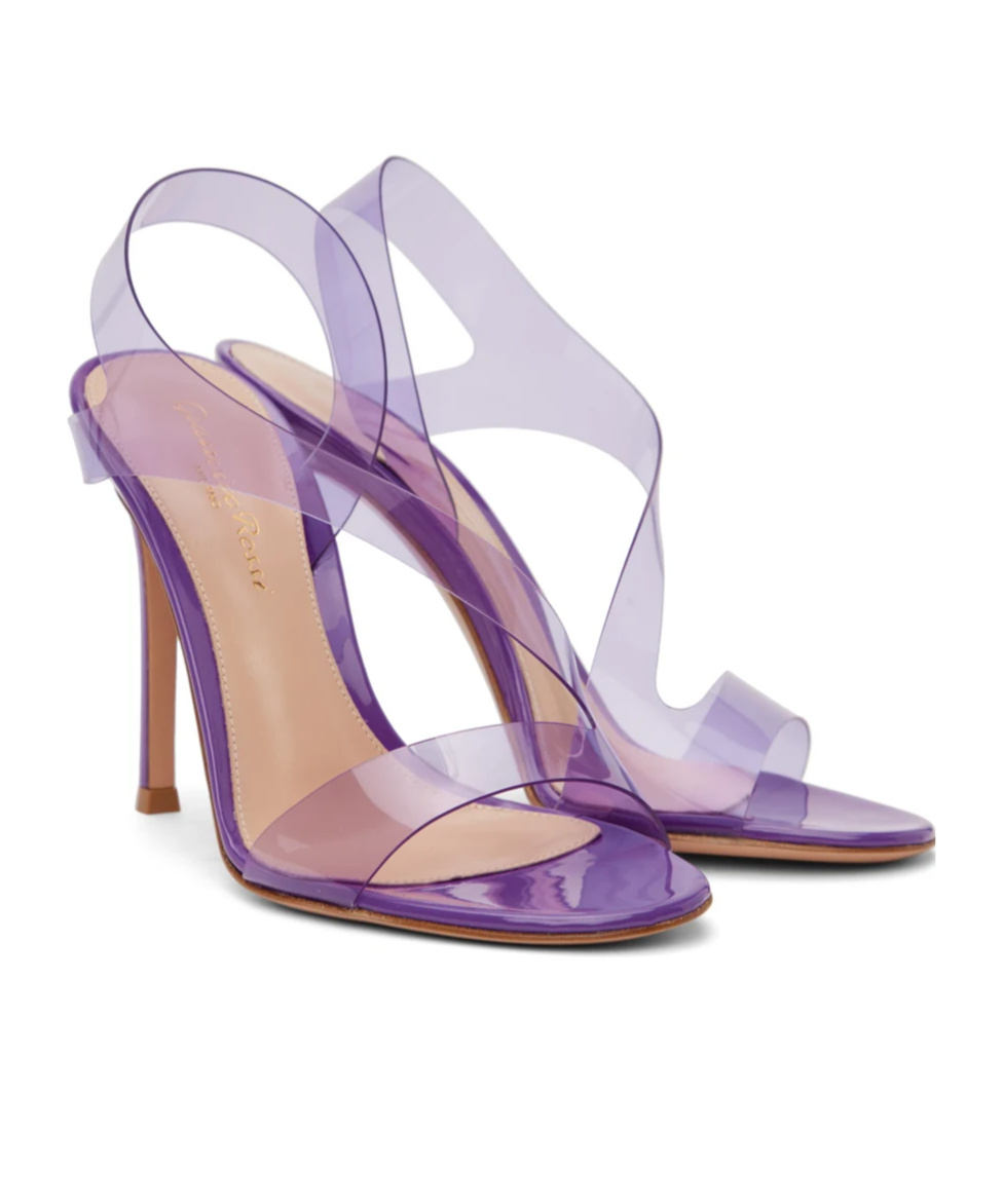GIANVITO ROSSI METROPOLIS OPEN-TOED HEELS SANDALS