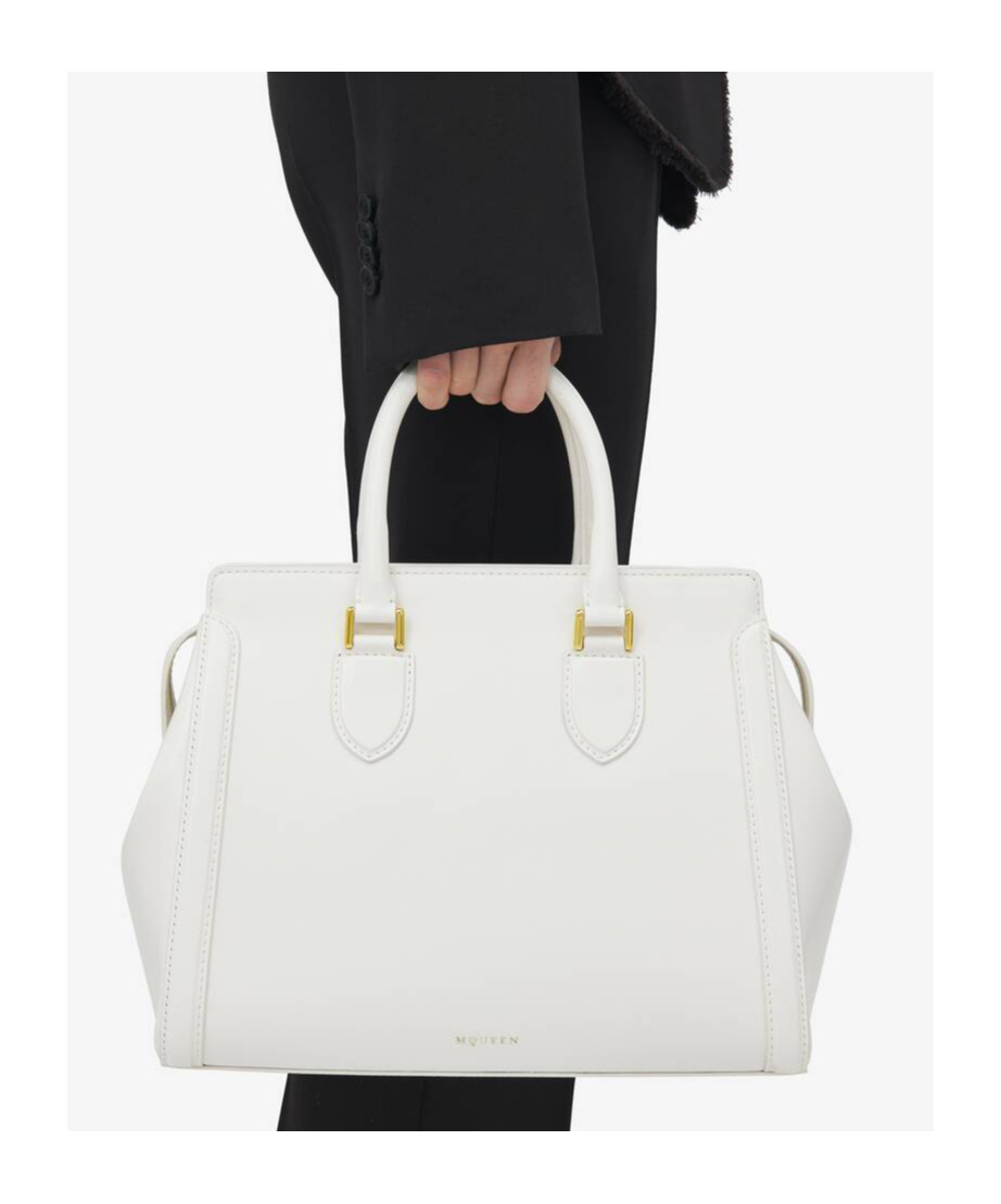 Alexander Mcqueen Large Leather Birdee Top-handle Bag