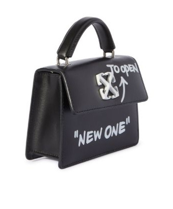 Off-white Mini Bag Jitney Baby Graphic Print In Black