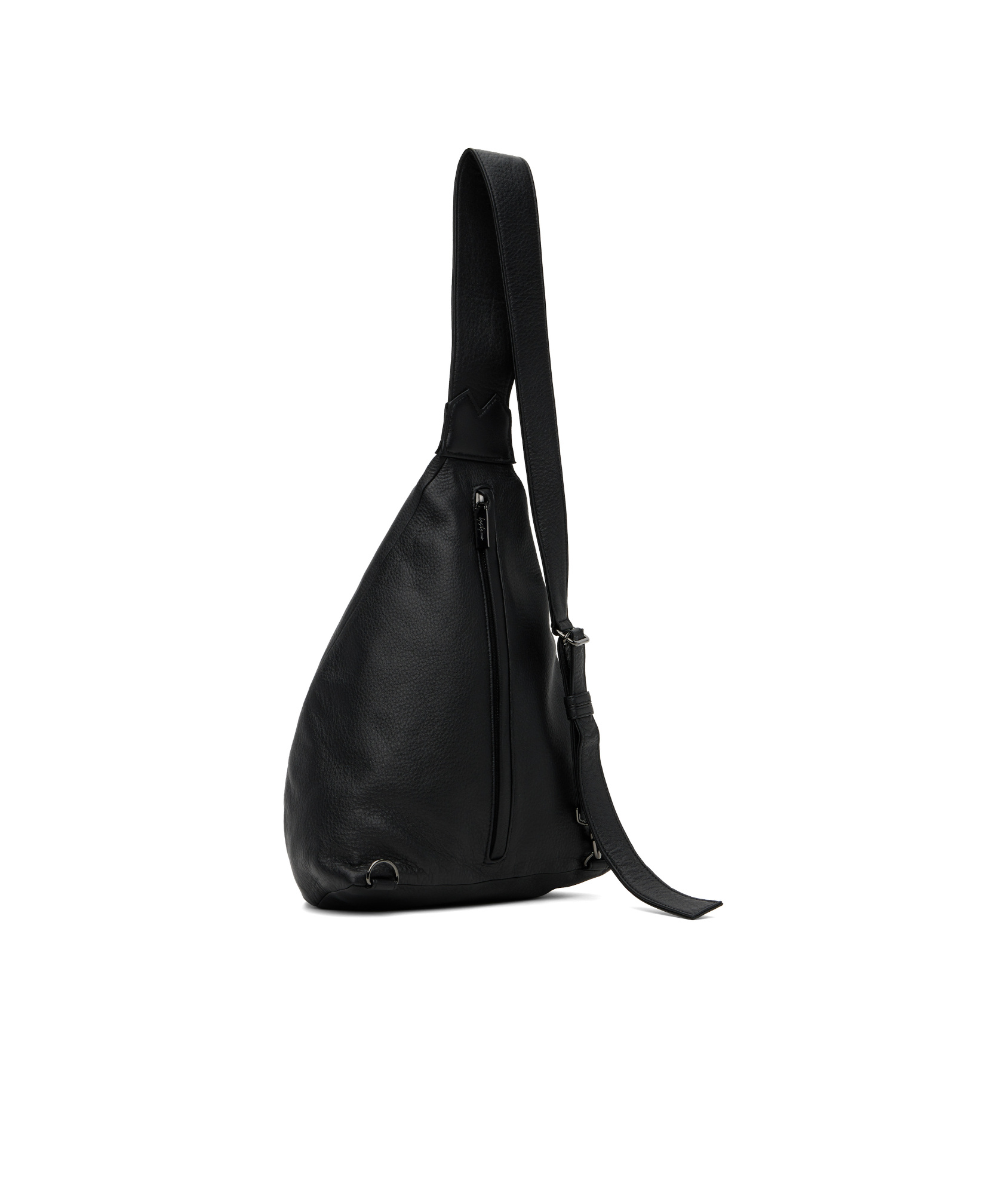 Yohji Yamamoto Zipper Chest Pack In Black