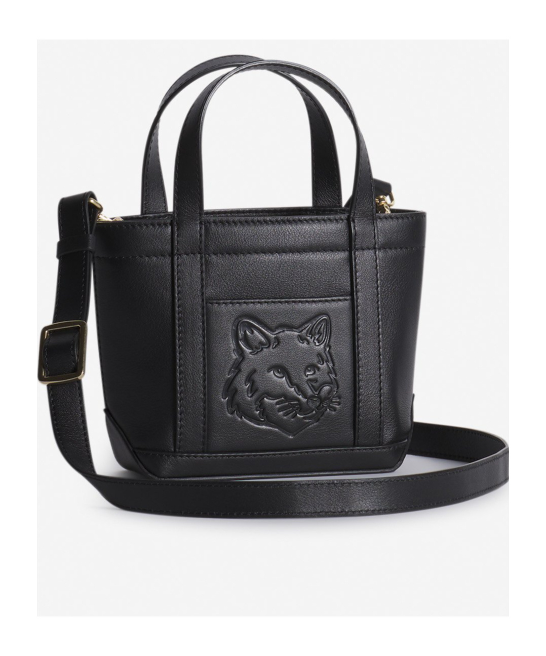 MAISON KITSUNÉ MINI FOX HEAD TOTE BAG