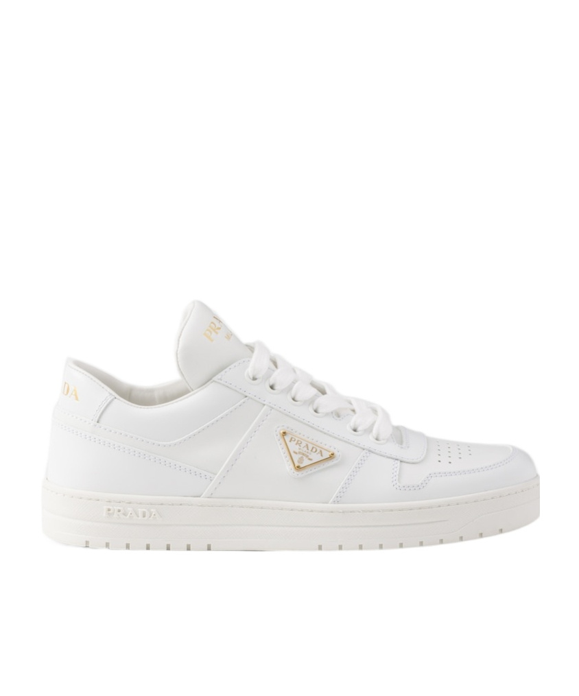 Prada Laced Sneakers In White