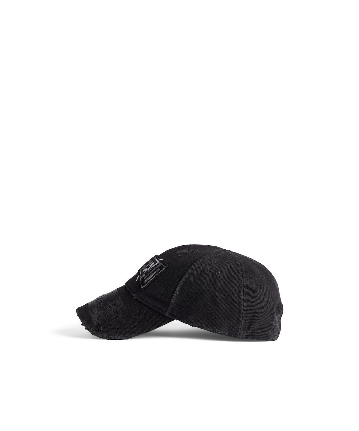 BALENCIAGA MEN'S METALHEAD CAP IN BLACK