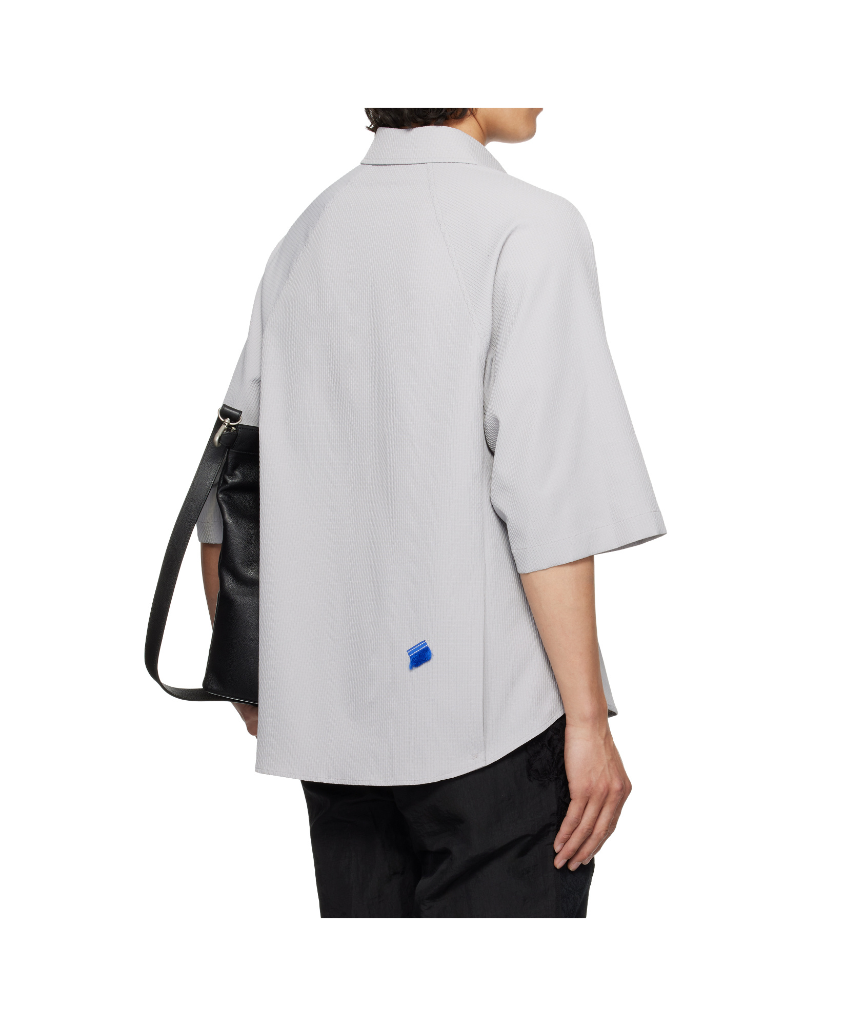 Ader Error Plain Woven Shirt In Grey