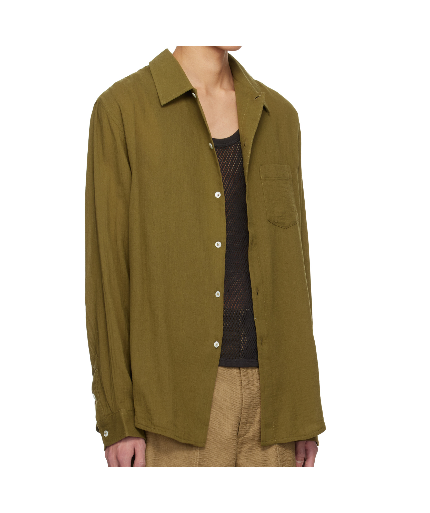 Séfr Sefr Leo Shirt In Green