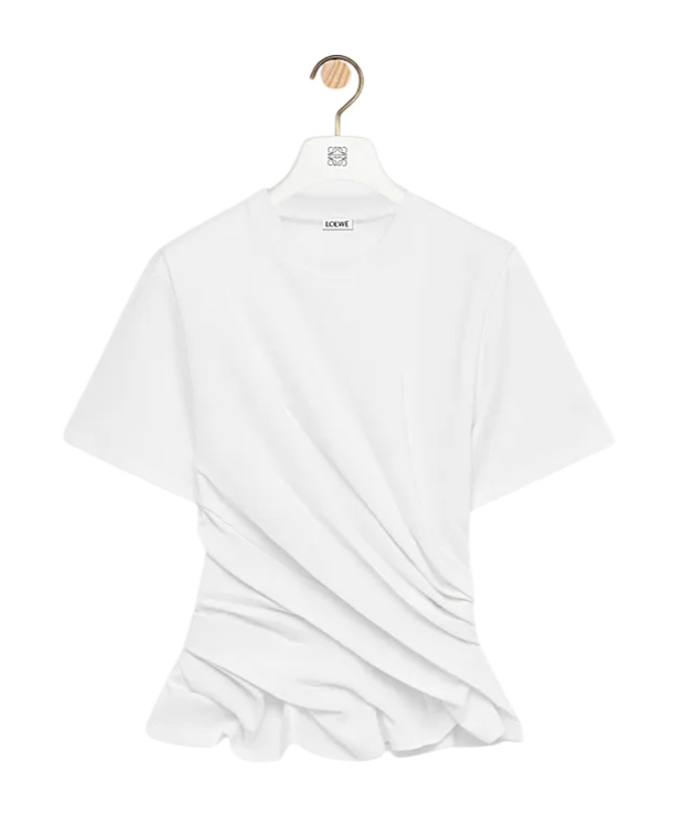 Loewe Twist-detail T-shirt In White