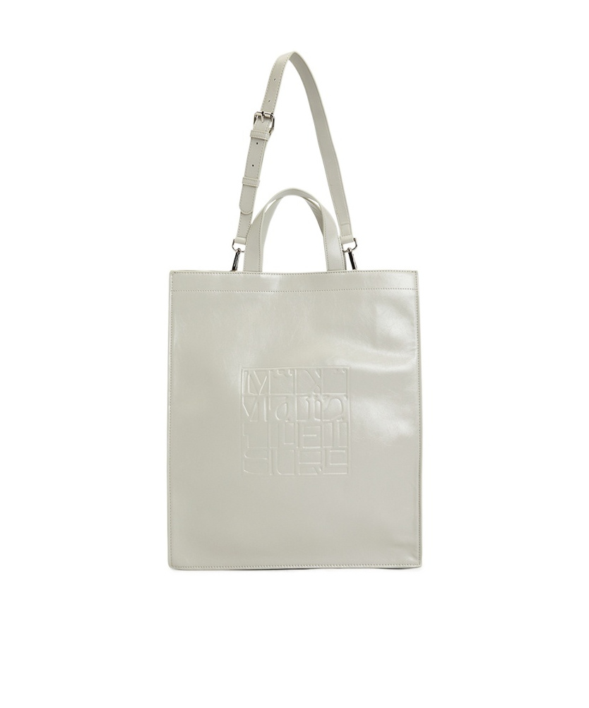 Max Mara Double Handle Shoulder Bag In White