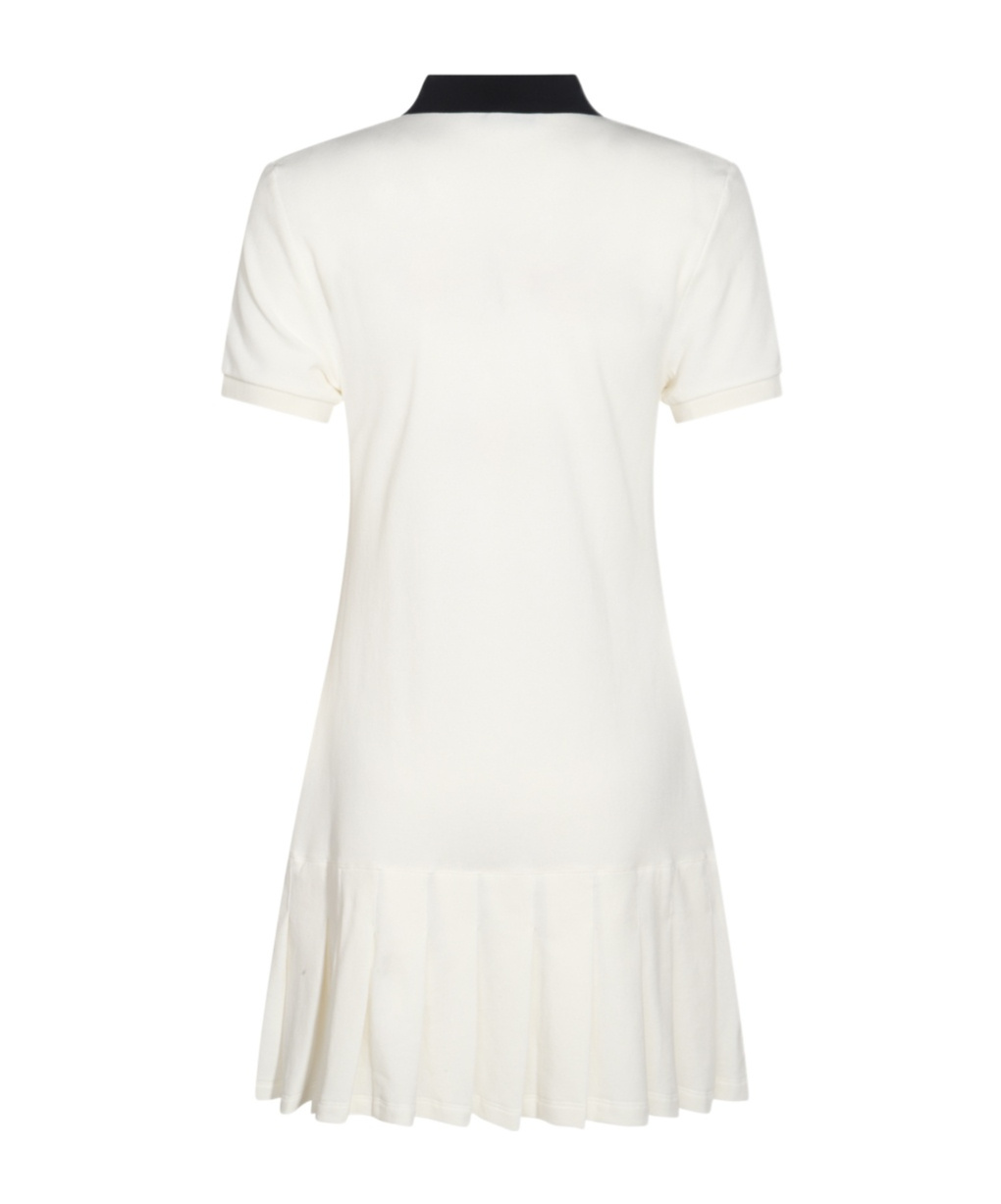 Miu Miu Pole Collar Dress In White