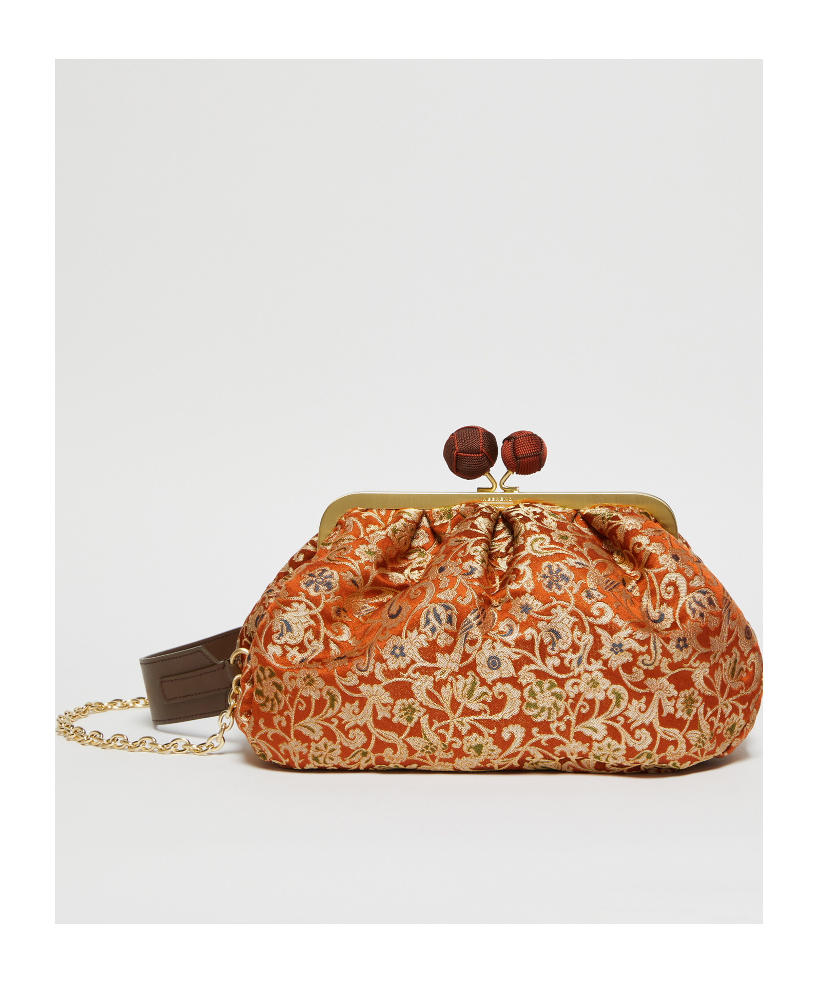 Weekend Max Mara Medium Logo Pasticcino Bag In Brown