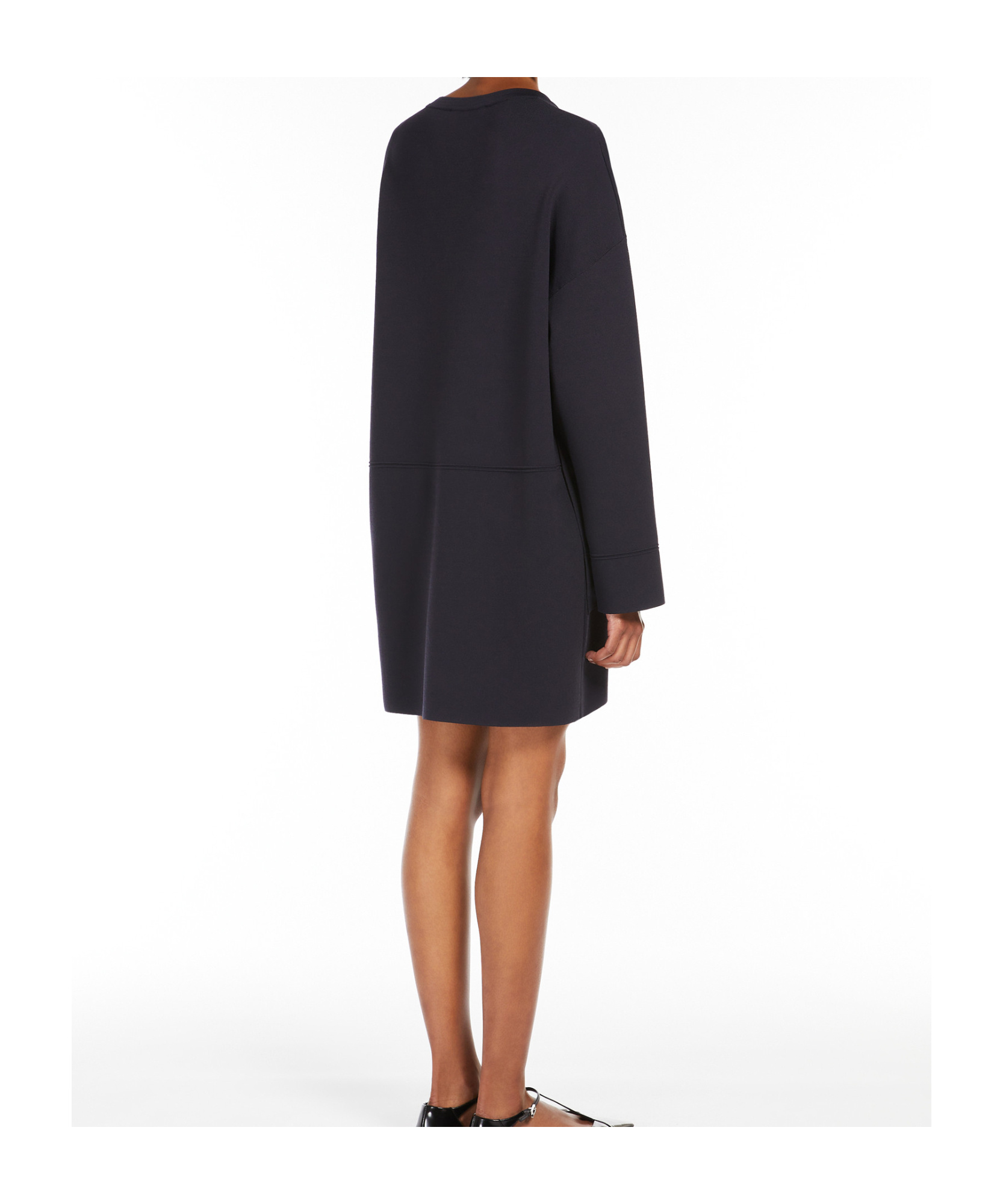 Max Mara Vestido De Punto De Viscosa In Black
