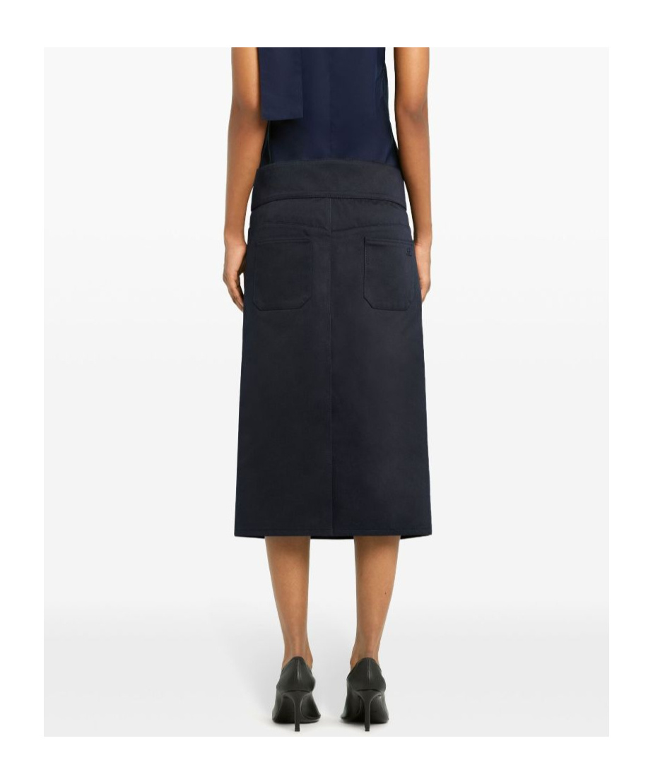 Courrèges Navy Blue Blue Skirt With Pockets