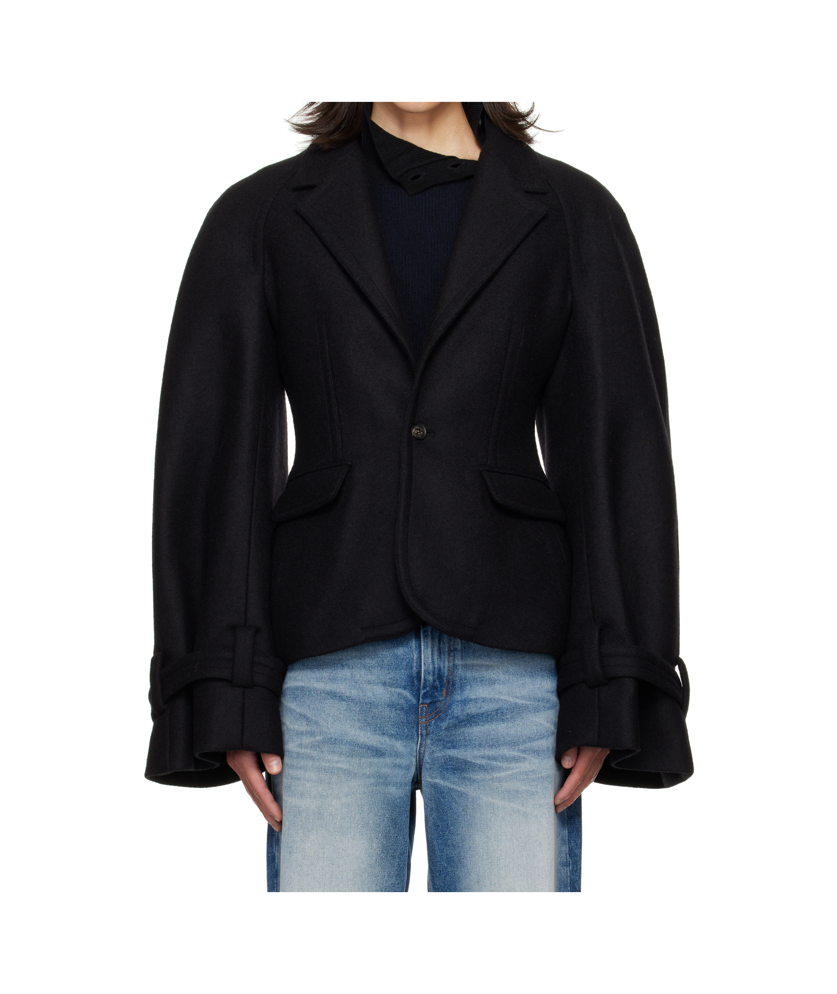 Egonlab Raglan Tailoring Blazer In Black