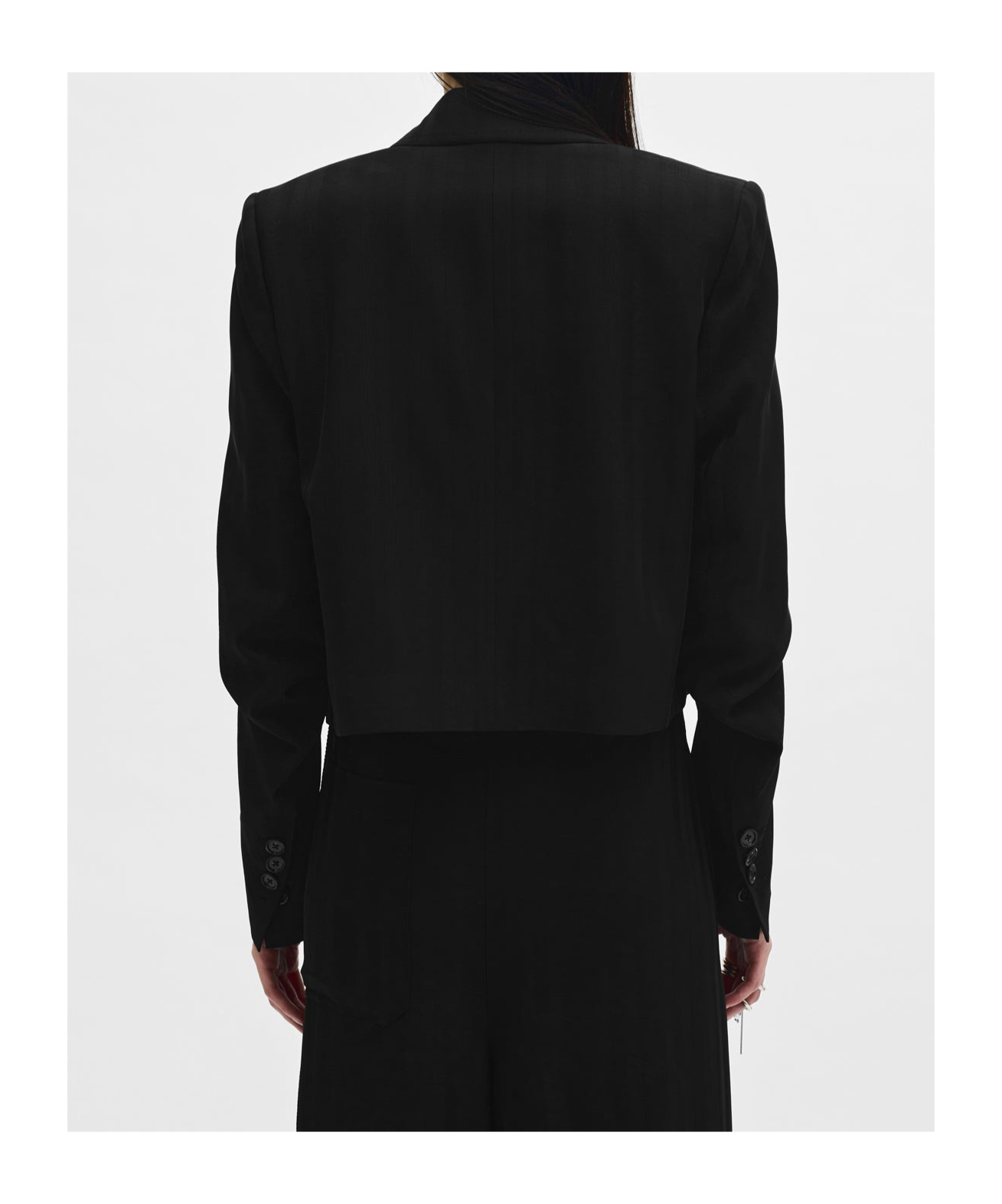 Ann Demeulemeester Short Jacket In Black