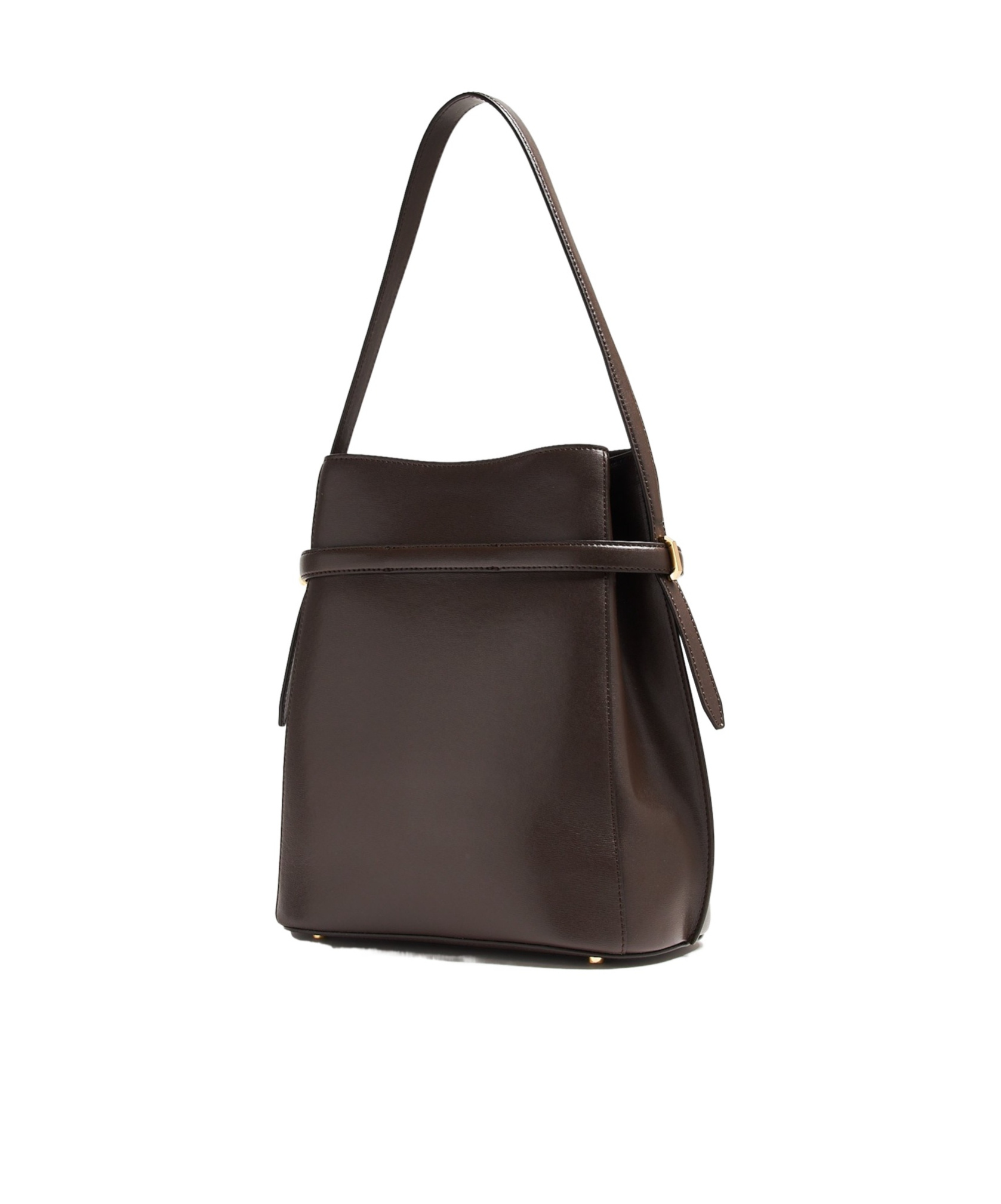 Totême Belted Bucket Bag In Black