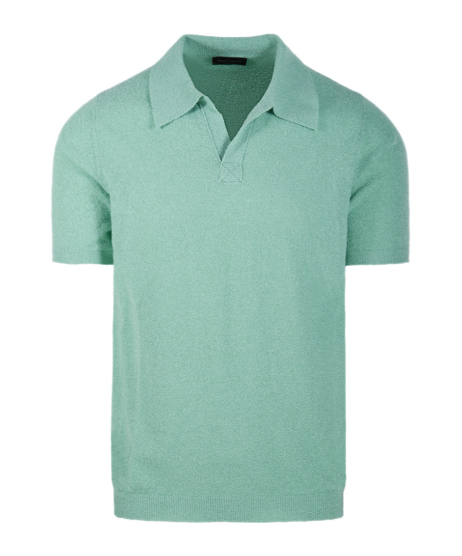 Roberto Collina Classic Short-sleeved Polo Sweater In Green