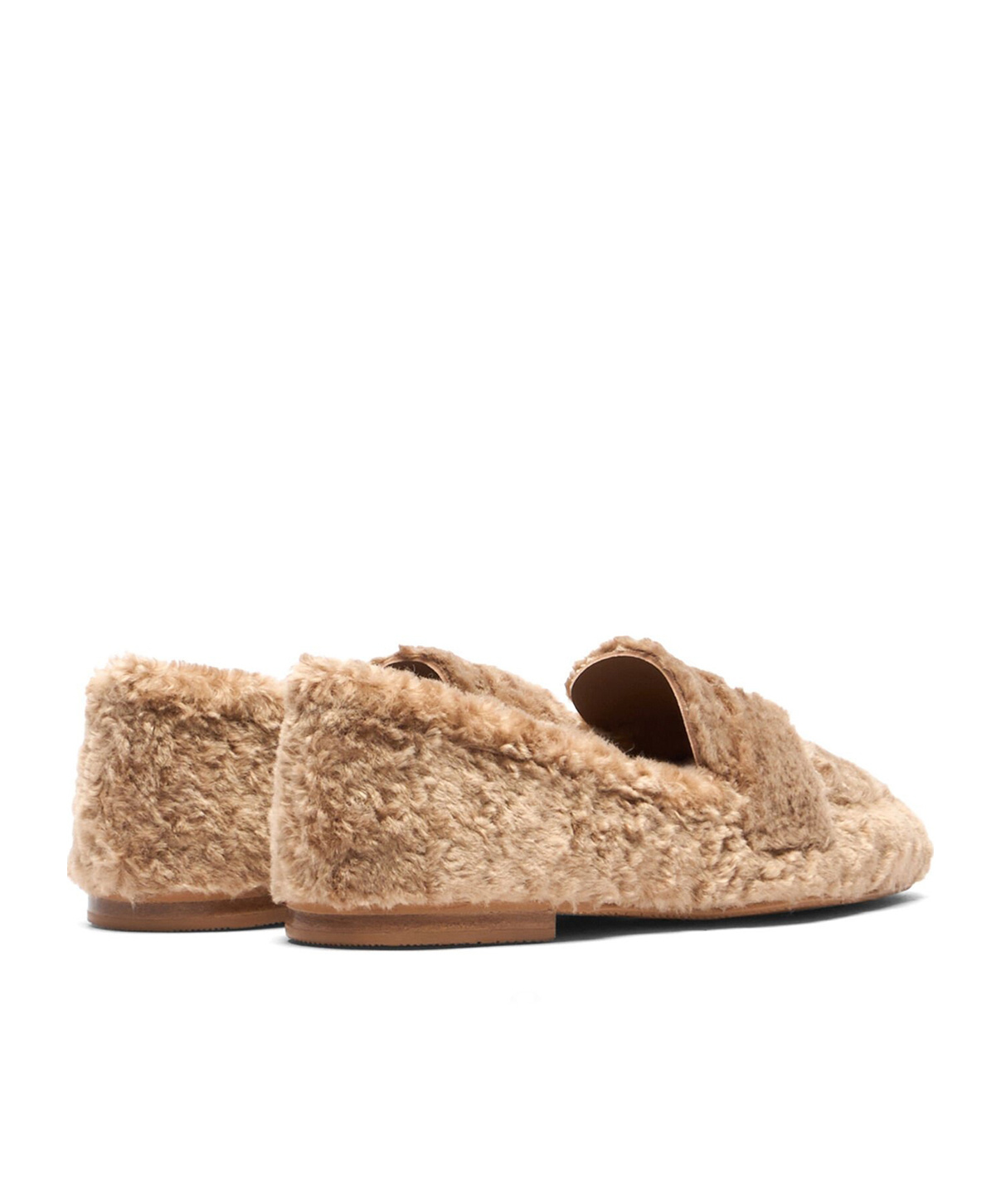 Casadei Synthetic Leather Moccasin Curly Effect In Brown