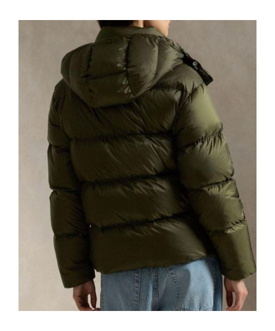 Polo Ralph Lauren Water-repellent Quilted Down Jacket In Green